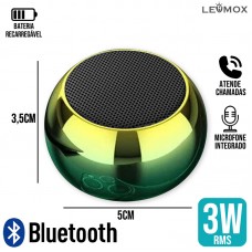 Mini Caixa de Som Bluetooth LES-M3XC Lehmox - Verde